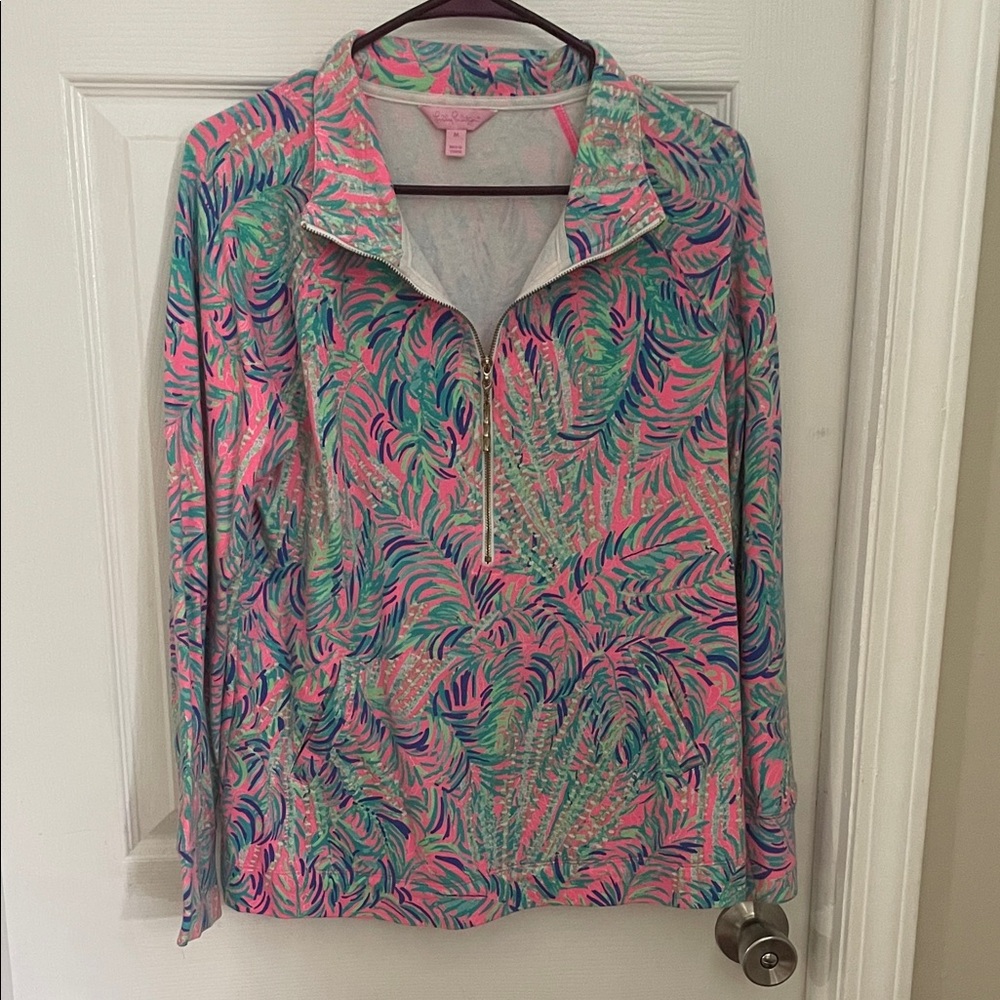 Lilly Pulitzer Pink and Green Patterned Top